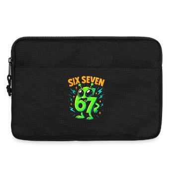 Six Seven 67 Italien Cerveau Humour Extraterrestre Drôle - Sacoche pour ordinateur portable 13 pouces - noir - Devant