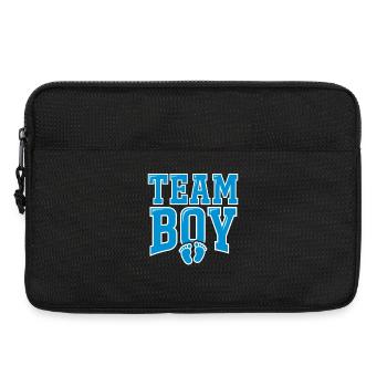 TEAM BOY Typography with Footprints - Laptop bag 13" - black - Front