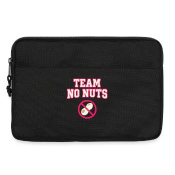 Équipe Sans Noix avec le Symbole de la Cacahuète - Sacoche pour ordinateur portable 13 pouces - noir - Devant