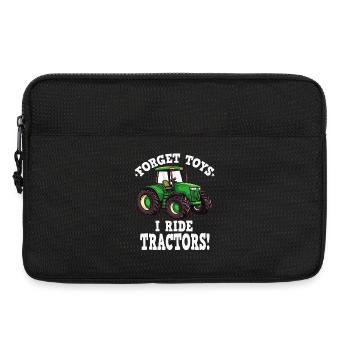 I drive tractors - Laptop bag 13" - black - Front