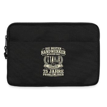Bester Handwerker seit 1951 – 75. Geburtstag - Laptoptasche 13" - Schwarz - Vorne