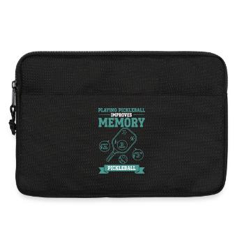 Pickleball Playing Pickleball Improves Memory - Laptop bag 13" - black - Front