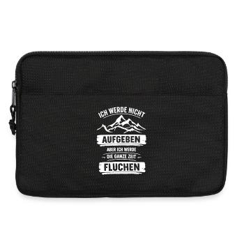 Ich werde nicht Aufgeben aber ganze Zeit Fluchen - Laptoptasche 13" - Schwarz - Vorne