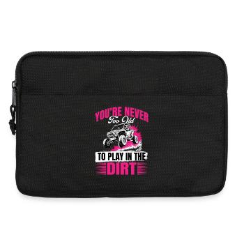 UTV Off Road Girl Woman 4 Wheeler Side by side - Laptoptasche 13" - Schwarz - Vorne