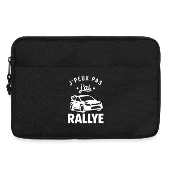je peux pas j'ai rallye - Sacoche pour ordinateur portable 13 pouces - noir - Devant