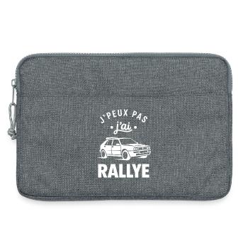 rallye - Sacoche pour ordinateur portable 13 pouces - gris chiné - Devant