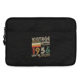 Vintage 1956 Vintage Rétro Cadeau d’anniversaire - Sacoche pour ordinateur portable 13 pouces - noir - Devant