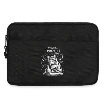 Cat Owners Humor Cat Logic Funny Cats - Laptop bag 13" - black - Front
