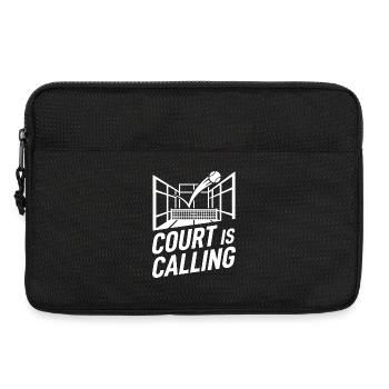 Court is Calling Padel Tennis Lifestyle Sport - Laptop bag 13" - black - Front