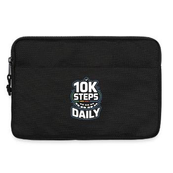 10k Steps Daily - Laptop bag 13" - black - Front
