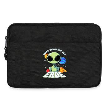 Hallo Bewohner der Erde Alien - Laptoptasche 13" - Schwarz - Vorne