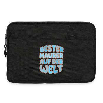Geschenk für Maurer - Laptoptasche 13" - Schwarz - Vorne
