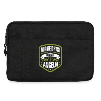 Angeln - Laptoptasche 13" - Schwarz - Vorne