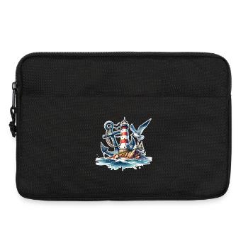 Lighthouse Anchor - Laptop bag 13" - black - Front