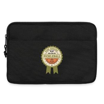 Pickleball Dink Around And Find Out Funny Player - Laptop bag 13" - black - Front