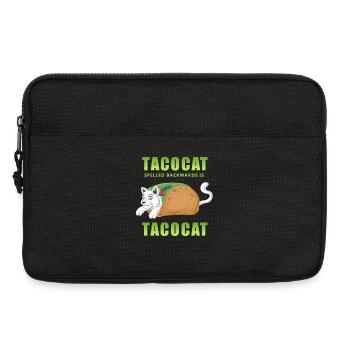 Taco Cat Palindrome Shirt - Laptoptasche 13" - Schwarz - Vorne