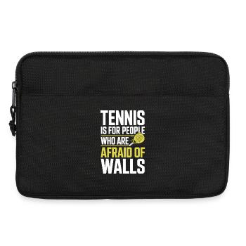 Padel Tennis Is For People Who Are Afraid Of Walls - Laptop bag 13" - black - Front