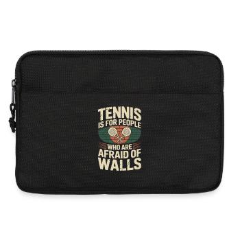 Padel Tennis Is For People Who Are Afraid Of Walls - Laptop bag 13" - black - Front