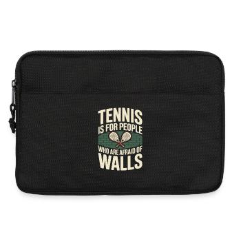 Padel Tennis Is For People Who Are Afraid Of Walls - Laptop bag 13" - black - Front
