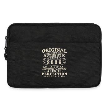 2006 Vintage Retro Birthday Gift - Laptop bag 13" - black - Front