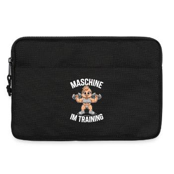  Maschine Im Training Fitness Bodybuilding Ente - Laptoptasche 13" - Schwarz - Vorne