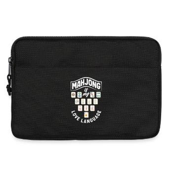 C’est l’heure du Mahjong - Sacoche pour ordinateur portable 13 pouces - noir - Devant