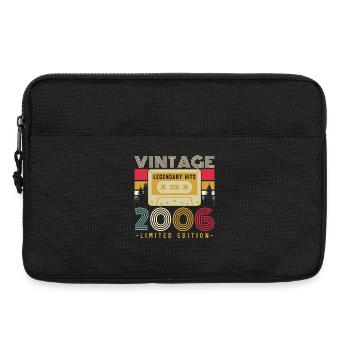 2006 Vintage Retro Birthday Gift - Laptop bag 13" - black - Front