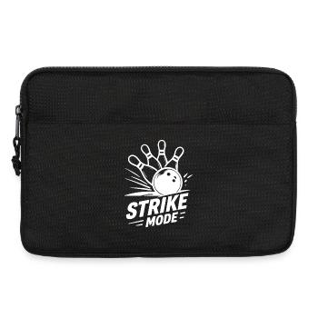 Bowling Strike Mode Kegeln Champion  - Laptoptasche 13" - Schwarz - Vorne