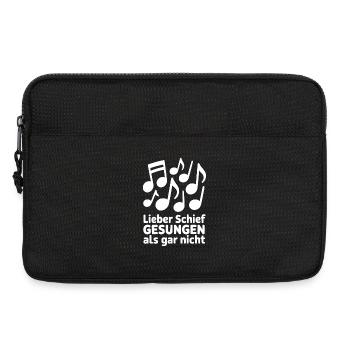 Chor - Lieber schief gesungen als gar nicht Sänger - Laptoptasche 13" - Schwarz - Vorne