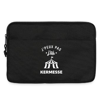 J'peux pas j'ai kermesse - Sacoche pour ordinateur portable 13 pouces - noir - Devant