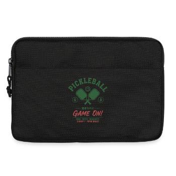 Pickleball Game On Dink Drive Dominate Court Open - Laptop bag 13" - black - Front