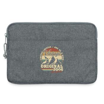 Original 2006 Jahrgang Vintage Geburtstag Geschenk - Laptoptasche 13" - Grau meliert - Vorne