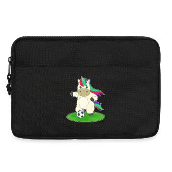 Unicorn Soccer Player Soccer Sports - Laptop bag 13" - black - Front