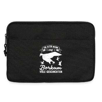 Nordsee ALTER MANN AUF BORKUM VIELE GESCHICHTEN - Laptoptasche 13" - Schwarz - Vorne
