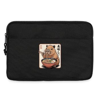 Ramen Capybara Delicacy - Laptop bag 13" - black - Front