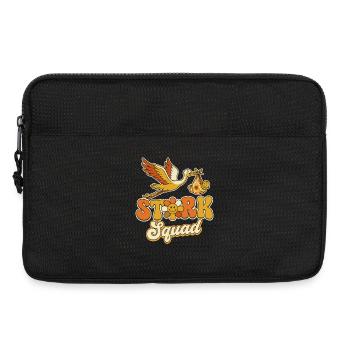 Stork Squad Style rétro - Sacoche pour ordinateur portable 13 pouces - noir - Devant