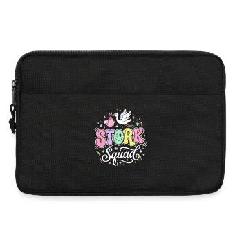 Accouchement de bébé pastel de la Squad Stork - Sacoche pour ordinateur portable 13 pouces - noir - Devant