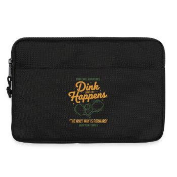 Pickleball Funny Player Dink Happens Love - Laptop bag 13" - black - Front