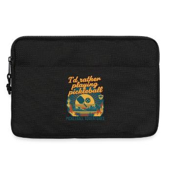 Pickleball Id Rather Playing Pickleball Adventures - Laptop bag 13" - black - Front