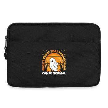 Ghost Hunter Halloween English Saying - Laptop bag 13" - black - Front