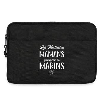 Les meilleures mamans fabriquent des marins - Sacoche pour ordinateur portable 13 pouces - noir - Devant