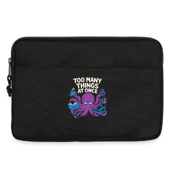 Lustiger Oktopus Überstimuliertes - Laptoptasche 13" - Schwarz - Vorne