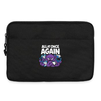 Lustiger Oktopus Überstimuliertes - Laptoptasche 13" - Schwarz - Vorne