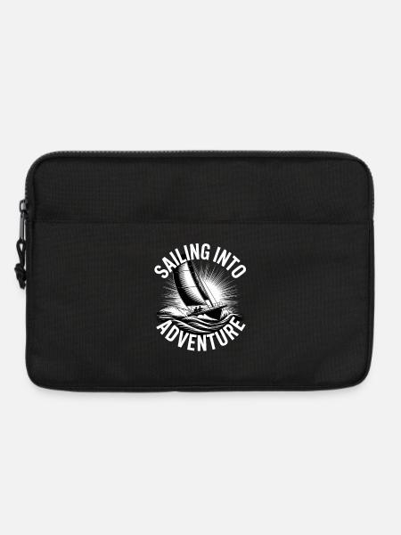 Regatta Segeln Shirt Segelboot Yacht Sailing Crew - Laptoptasche 13" - Schwarz