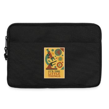 The Little Things | Microbiology Microscope - Laptop bag 13" - black - Front