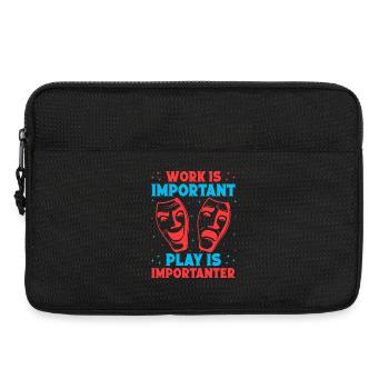 Le travail de comédie musicale est important et la pièce est plus importante - Sacoche pour ordinateur portable 13 pouces - noir - Devant