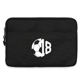 NON. 18 FOOTBALLEUR NUMÉRO 18 FOOTBALL 18E ANNIVERSAIRE - Sacoche pour ordinateur portable 13 pouces - noir - Devant