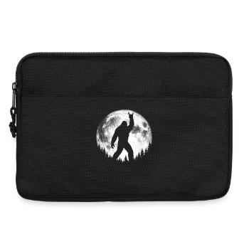 Bigfoot Rock sur le signe Sasquatch Yéti Lune - Sacoche pour ordinateur portable 13 pouces - noir - Devant