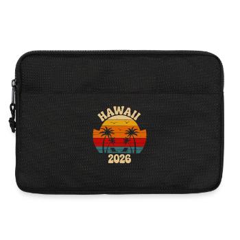 Hawaii 2026 Retro Sunset - Laptoptasche 13" - Schwarz - Vorne