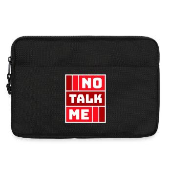 No Talk Me Funny Antisocial Introvert Saying - Laptop bag 13" - black - Front
